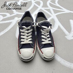 Converse Jack Purcell Low Top Navy Blue Canvas Sneakers 121556 | W- 6 / M- 4.5